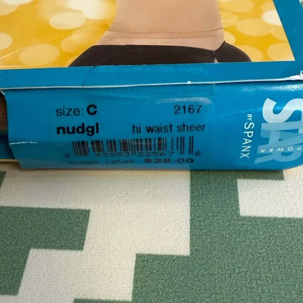 Spanx High Waisted Shaping Sheers Tights Pantyhose Hosiery Nude Glow Size C NWT